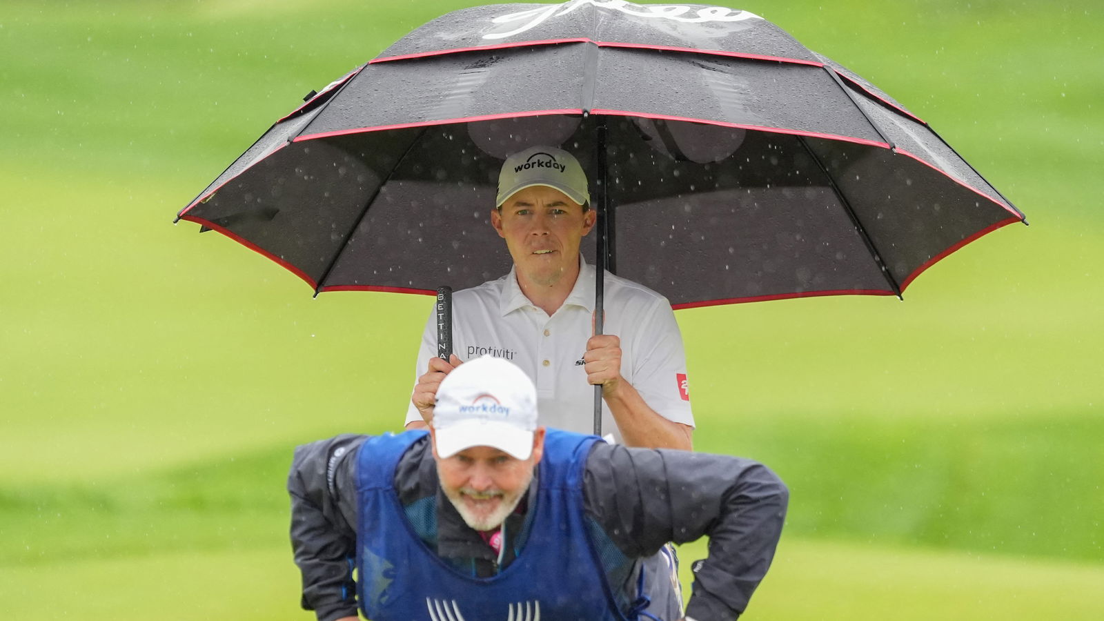 Matthew Fitzpatrick with Billy Foster